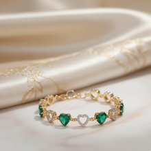 Jewelance™ JewelrySet: Mode Lyx Smaragd Grön Smycken Set Present Box