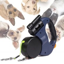 DogFri™ DoubleLeash: LED-Lys Double Huvud Utdragbar Hund Couple