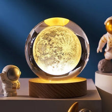 Ledsen™ CrystalBall - 3D-Solsystemets Kristallkula Med LED-Lampa 