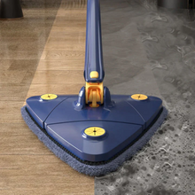 Cleaner Pro° TriangleMop: Long Handtag Justerbar Triangel 360 Rengöring Mopp 