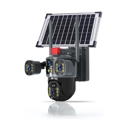 Globetrek° DomeCamera: Trippelobjektiv Soldriven Kupolkamera