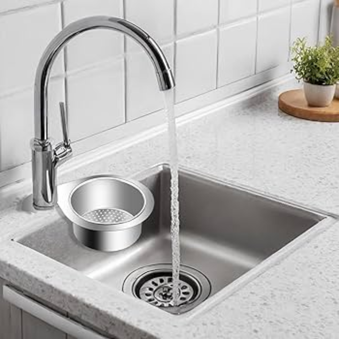 Globetrek° SinkStrainer 1+1 GRATIS: Rostfritt Filter Svan Stil Diskho Sil