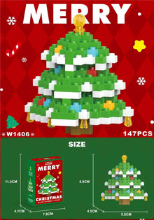 Kletshuts™ HolidayBlocks 1+1 GRATIS: Barn Kreativa Mikro Bygga Block Jul Semester Utgåva 