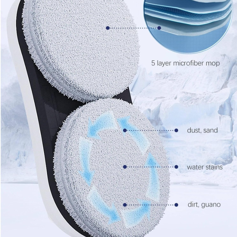 Cleaner Pro° CleaningBot: Smart Rengöring Robot Med Spruta Och Säkerher Sensorer