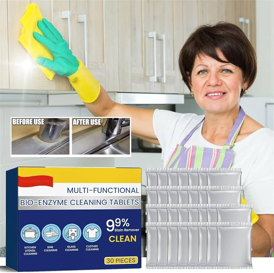 Cleaner Pro° TotalClean: Multi Åtgärd Bio-Enzym Totalt Rengör Tabletter