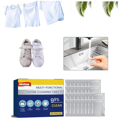 Cleaner Pro° TotalClean: Multi Åtgärd Bio-Enzym Totalt Rengör Tabletter