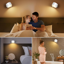 Ledsen™ RotatingLamp 1+1 GRATIS: Roterande Trådlös LED Vägg Lampa