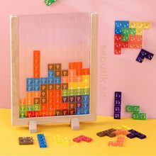 Kletshuts™ BrainyBlocks - 3D Tangram Träpussel &amp; Pedagogisk Brädspel 