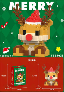 Kletshuts™ HolidayBlocks 1+1 GRATIS: Barn Kreativa Mikro Bygga Block Jul Semester Utgåva 