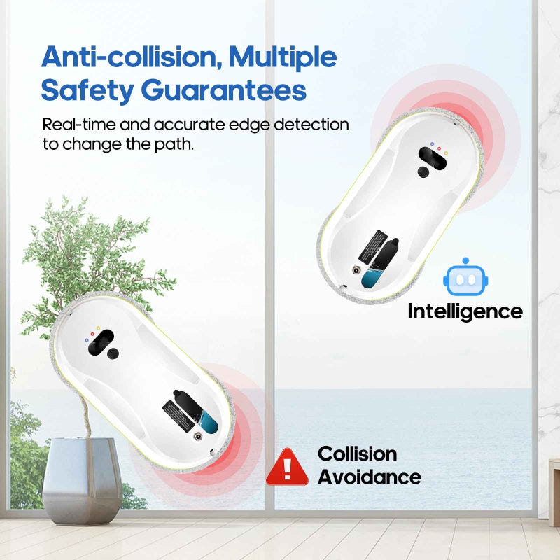 Cleaner Pro° CleaningBot: Smart Rengöring Robot Med Spruta Och Säkerher Sensorer