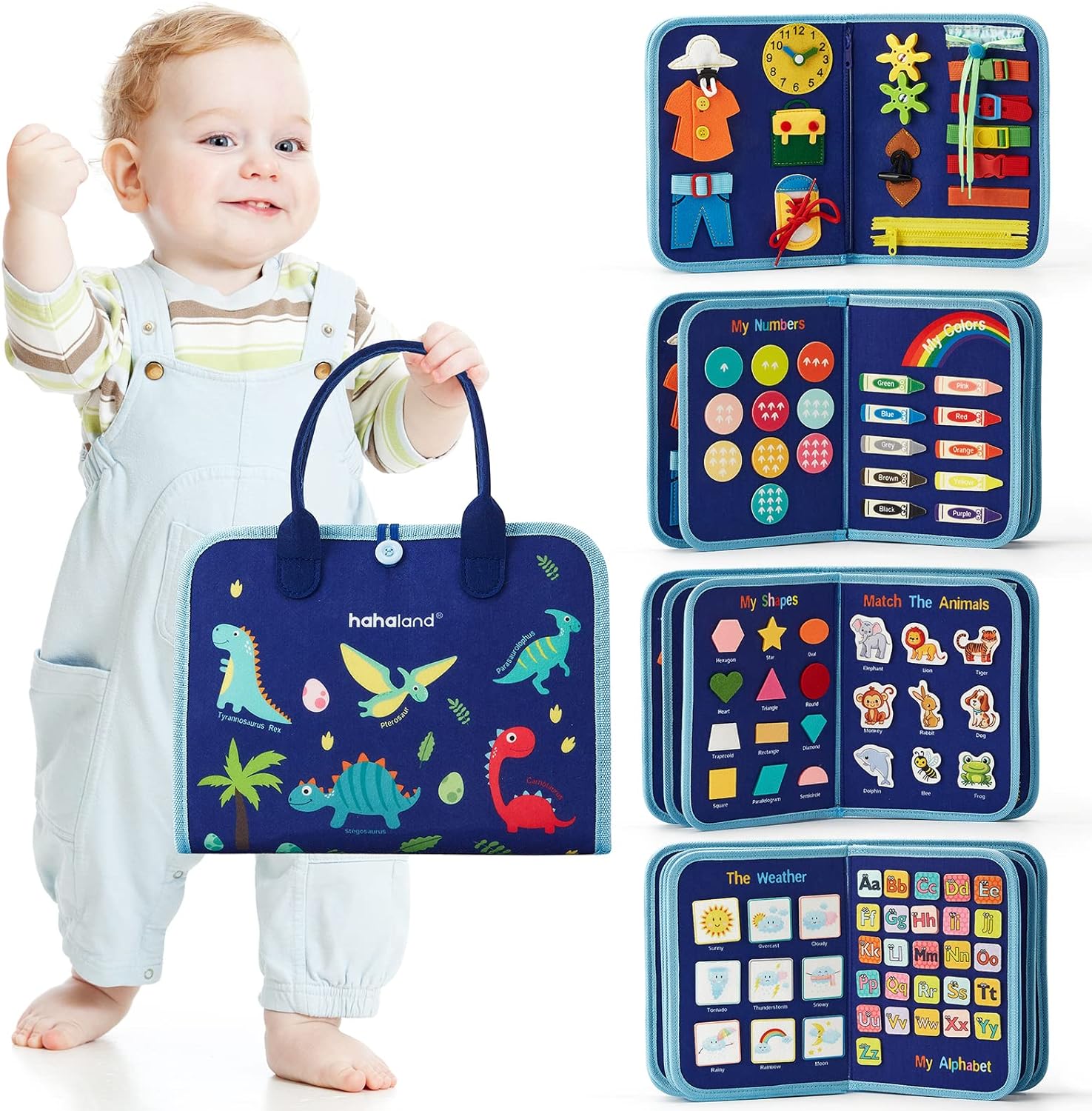 Kletshuts™ BusyBoard: Sensoriska Finmotorik Färdigheter Montessori Pedagogisk Busy Board 