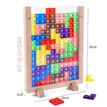 Kletshuts™ BrainyBlocks - 3D Tangram Träpussel &amp; Pedagogisk Brädspel 