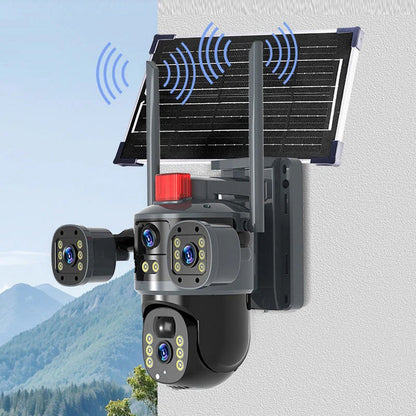 Globetrek° DomeCamera: Trippelobjektiv Soldriven Kupolkamera