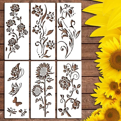 FlowerDecor - DIY Blomma Stencil Dekoration