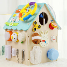 Kletshuts™ BusyHouse: Multifunktion Montessori Trä Uppptagen House