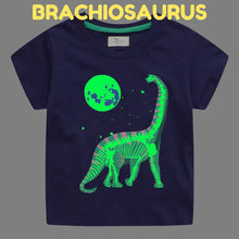 Icone™ DinoShirt: Barnens Glöd i Mörkret Dinosaurie T-shirt