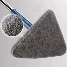 Cleaner Pro° TriangleMop: Long Handtag Justerbar Triangel 360 Rengöring Mopp 