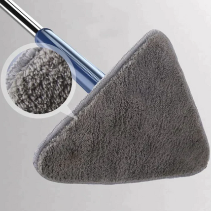 Cleaner Pro° TriangleMop: Lång Handtag Justerbar Triangel 360 Rengöring Mopp