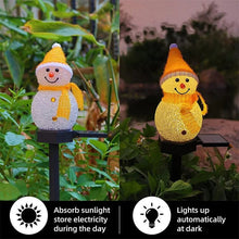 Ledsen™ Snowman - Vattentät Solenergi Snögubbe Lampa 