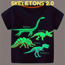 Icone™ DinoShirt: Barnens Glöd i Mörkret Dinosaurie T-shirt