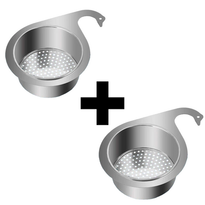 Globetrek° SinkStrainer 1+1 GRATIS: Rostfritt Filter Svan Stil Diskho Sil