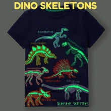 Icone™ DinoShirt: Barnens Glöd i Mörkret Dinosaurie T-shirt