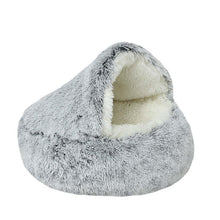 DogCatFri™ CozyCave - Premium Husdjur Plysch Säng Grotta 