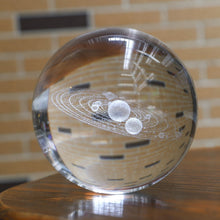 Ledsen™ CrystalBall - 3D-Solsystemets Kristallkula Med LED-Lampa 