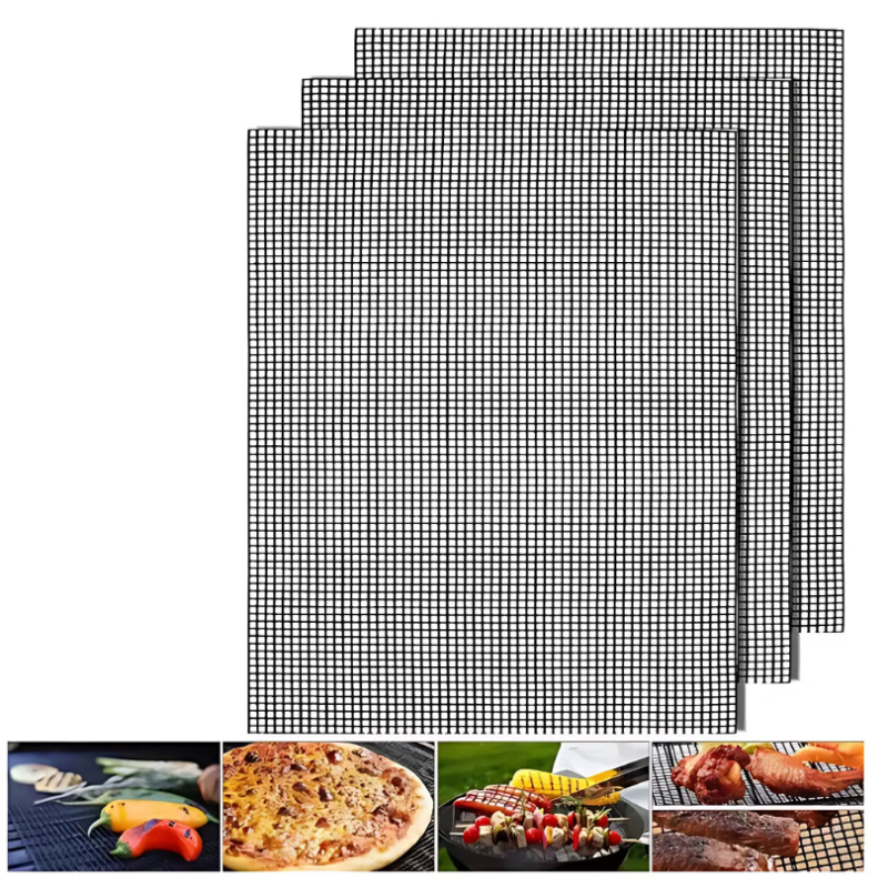 Globetrek° GrillNet: Återanvändbart Värmetåligt Non-Stick BBQ-Grillnät