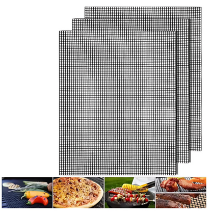 Globetrek° GrillNet: Återanvändbart Värmetåligt Non-Stick BBQ-Grillnät