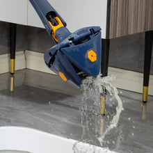 Cleaner Pro° TriangleMop: Long Handtag Justerbar Triangel 360 Rengöring Mopp 
