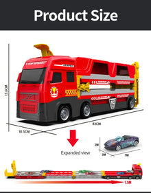 Kletshuts™ MegaTruck - Mega Hauler Lastbil Med Utskjutning Racerbana