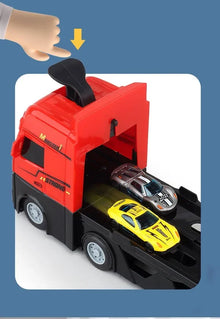 Kletshuts™ MegaTruck - Mega Hauler Lastbil Med Utskjutning Racerbana