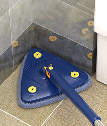 Cleaner Pro° TriangleMop: Long Handtag Justerbar Triangel 360 Rengöring Mopp 