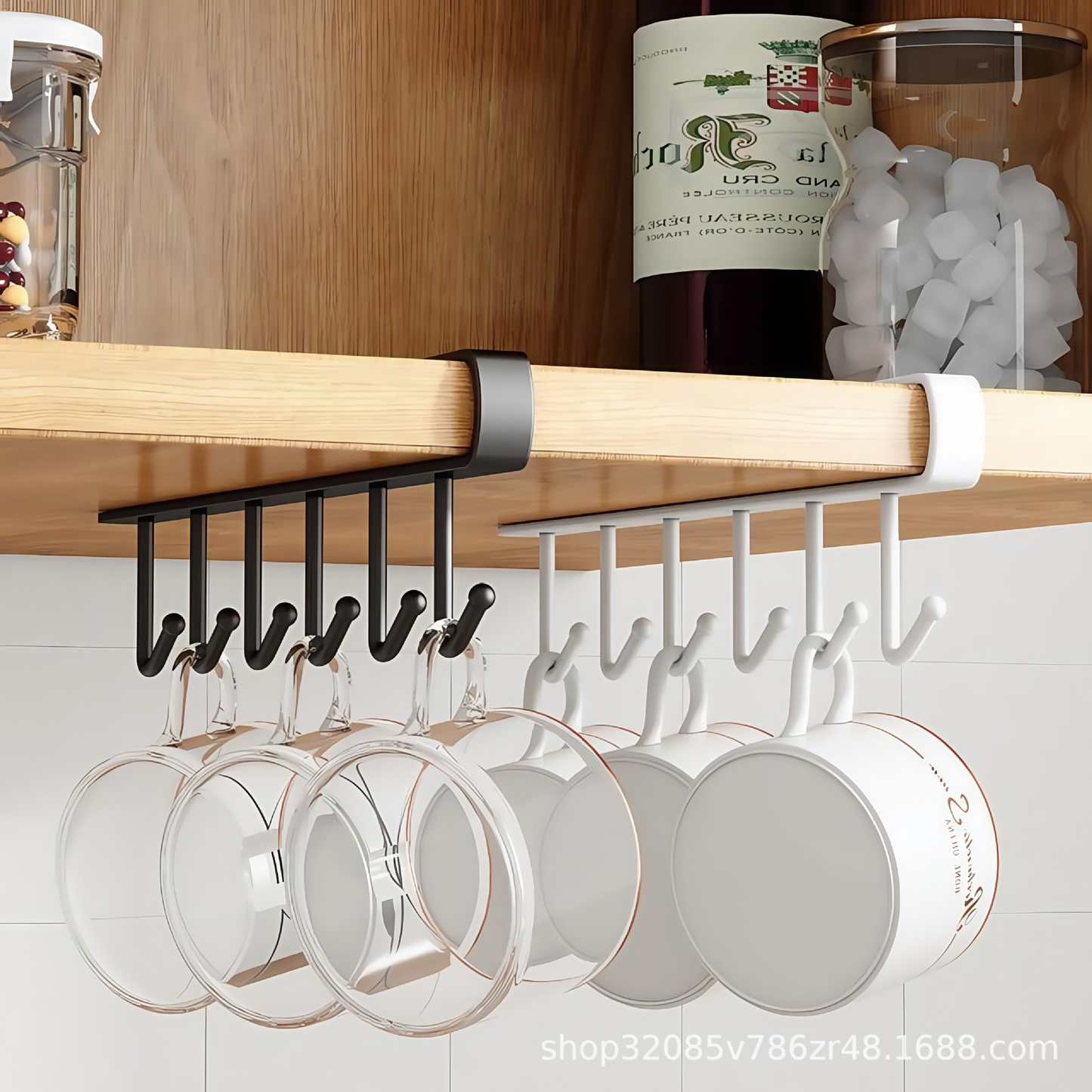 GlideHold® ShelfHooks 1+1 GRATIS: Hyllhängande Krokar För Kök Och Garderob