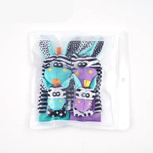 Kletshuts™ RattleToy 1+1 GRATIS: Mjuk Djur Baby Handled Och Fot Strumpor Skallra Leksak Set 