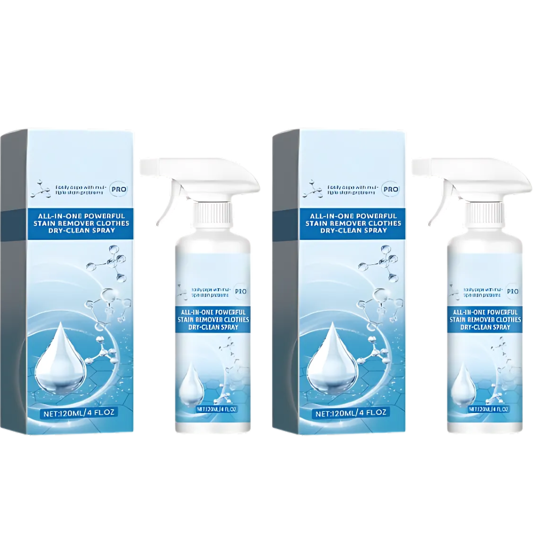 StainRemover 1+1 GRATIS - Kraftfull Spray Kläder Fläckborttagare 