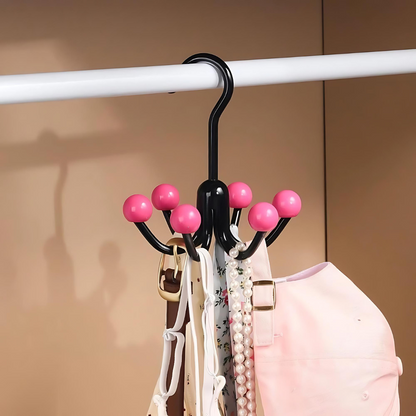 GlideHold® HangerHooks: 360° Vridbar 6 Klor Krokar Garderobs Organiserare Hängare
