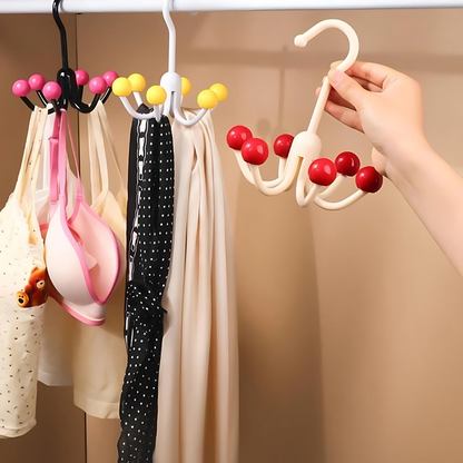 GlideHold® HangerHooks: 360° Vridbar 6 Klor Krokar Garderobs Organiserare Hängare