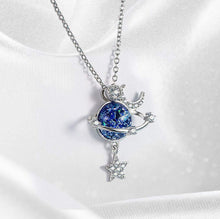 Jewelance™ MoonNecklace 1+1 GRATIS: Blå Planet Stjärna Måne Hänge Halsband