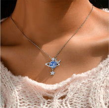 Jewelance™ MoonNecklace 1+1 GRATIS: Blå Planet Stjärna Måne Hänge Halsband