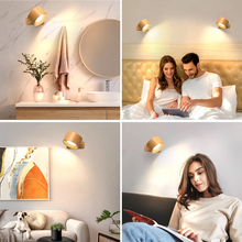 Ledsen™ RotatingLamp 1+1 GRATIS: Roterande Trådlös LED Vägg Lampa