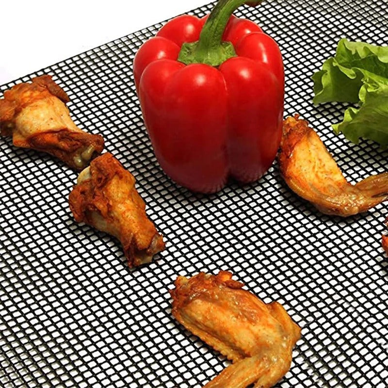 Globetrek° GrillNet: Återanvändbart Värmetåligt Non-Stick BBQ-Grillnät