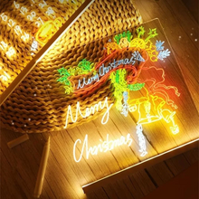 Kletshuts™ NoteBoard: LED-Lampa Akryl Antecknings- Och Ritbräda