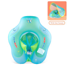 Kletshuts™ BabyFloat: Babypoolflotta Med Inbyggt Solskydd 