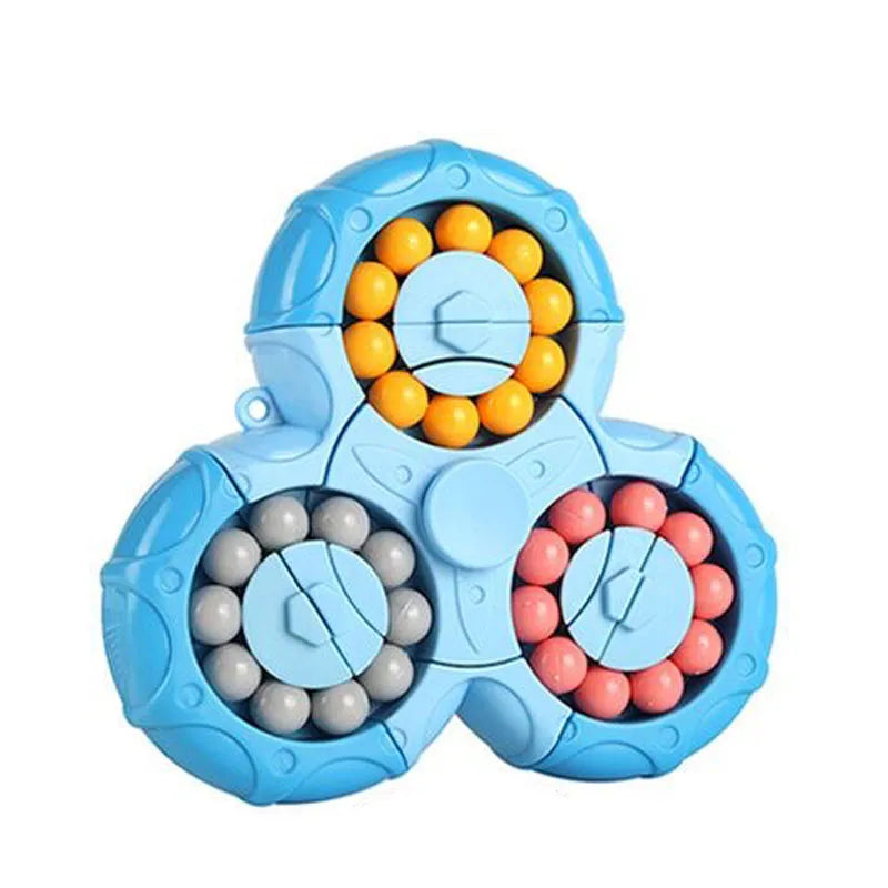 Kletshuts™ SensoryToy - 2 i 1 Rubiks Kub / Magisk Böna Gyro Fidget Spinner 