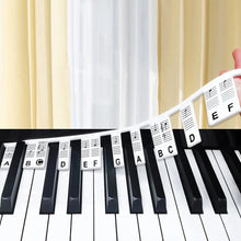 KeyboardLabel - Avtagbar Piano och Tangentbord Silikon Etikett