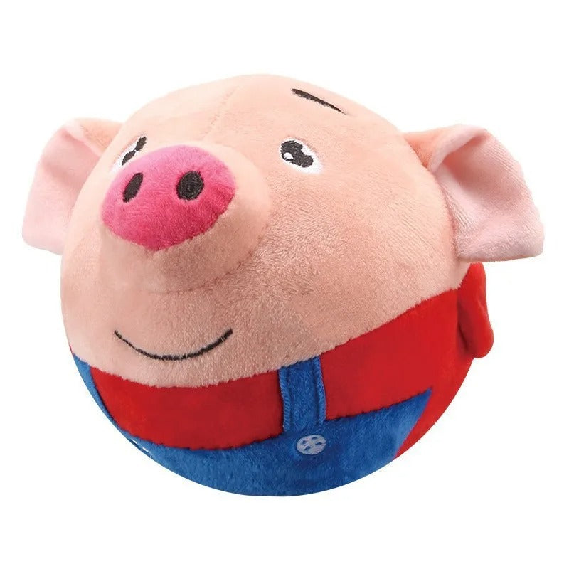 DogCatFri™ BouncingToy: Interaktiv Husdjur Studsande Plyschleksak Boll