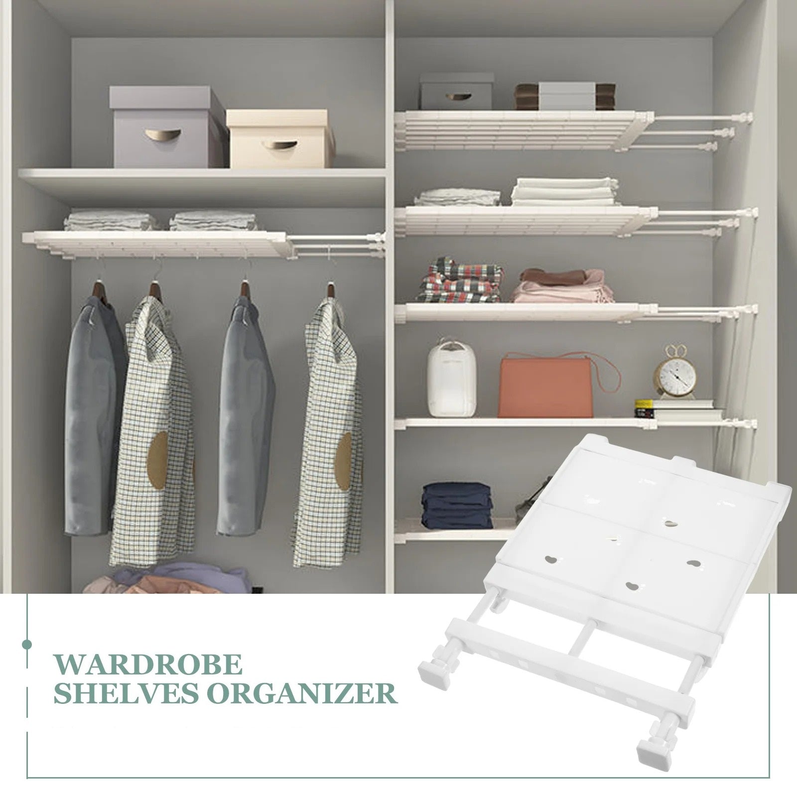 Globetrek° Expandable Shelf: Justerbar Förvaring Hylla