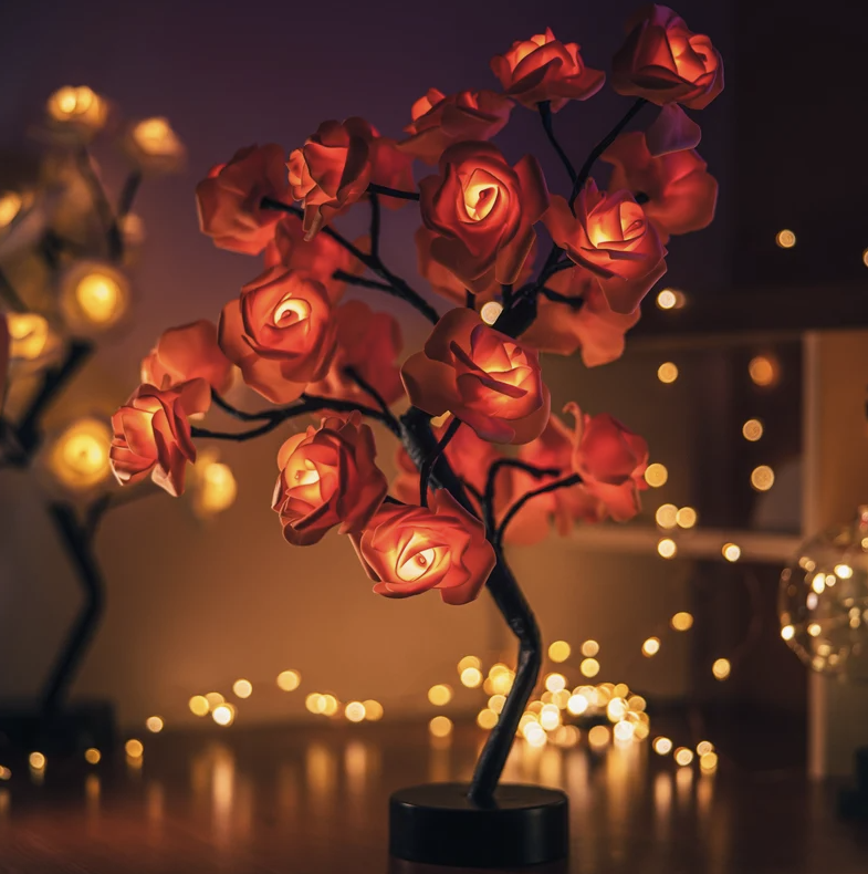 Leddi™ Rose - Forever Rose Blomma Lampa 
